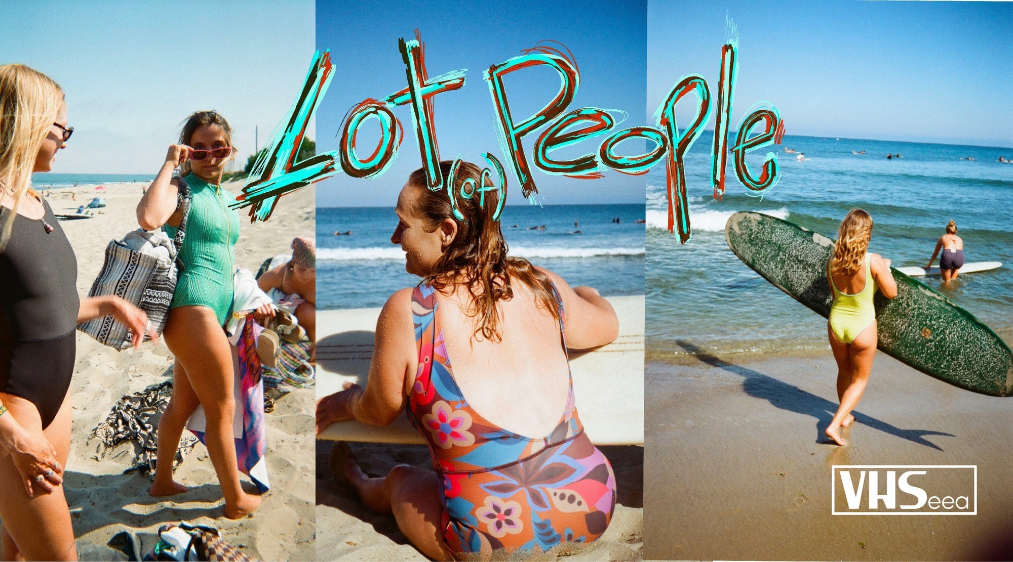 lot of people women surfing in malibu