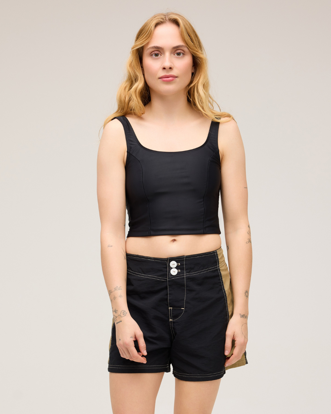 Maisie Swim Tank - Black
