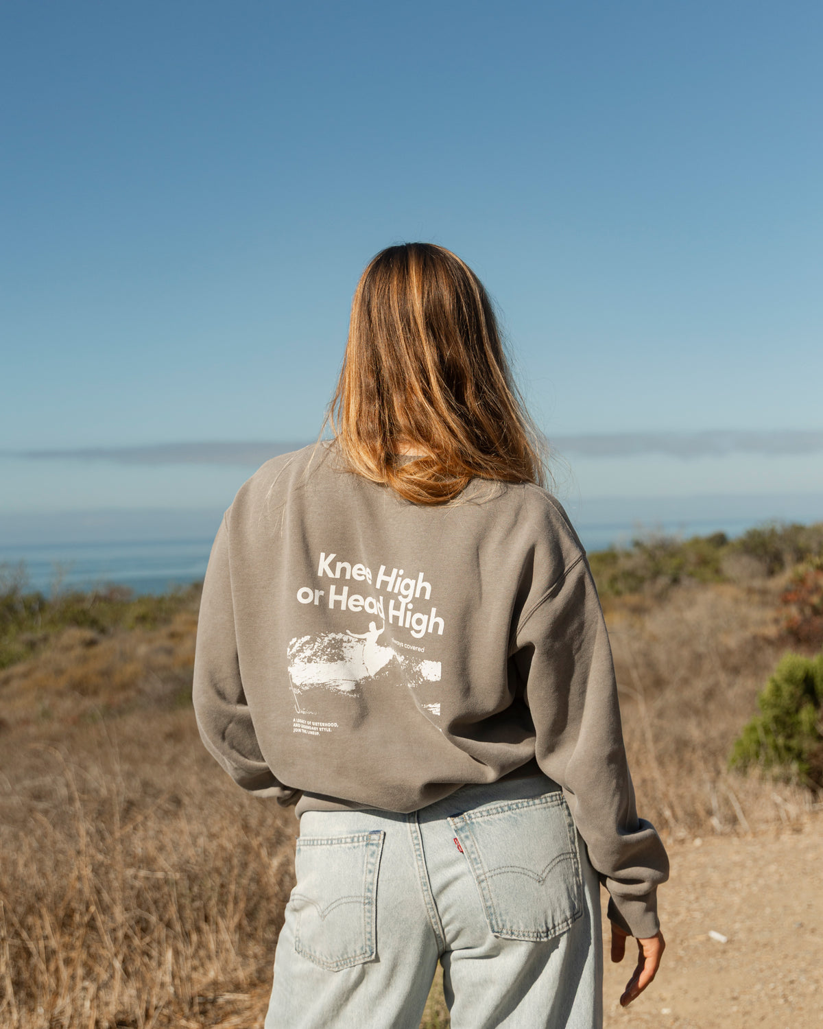 Surf Height - Printed Crew
