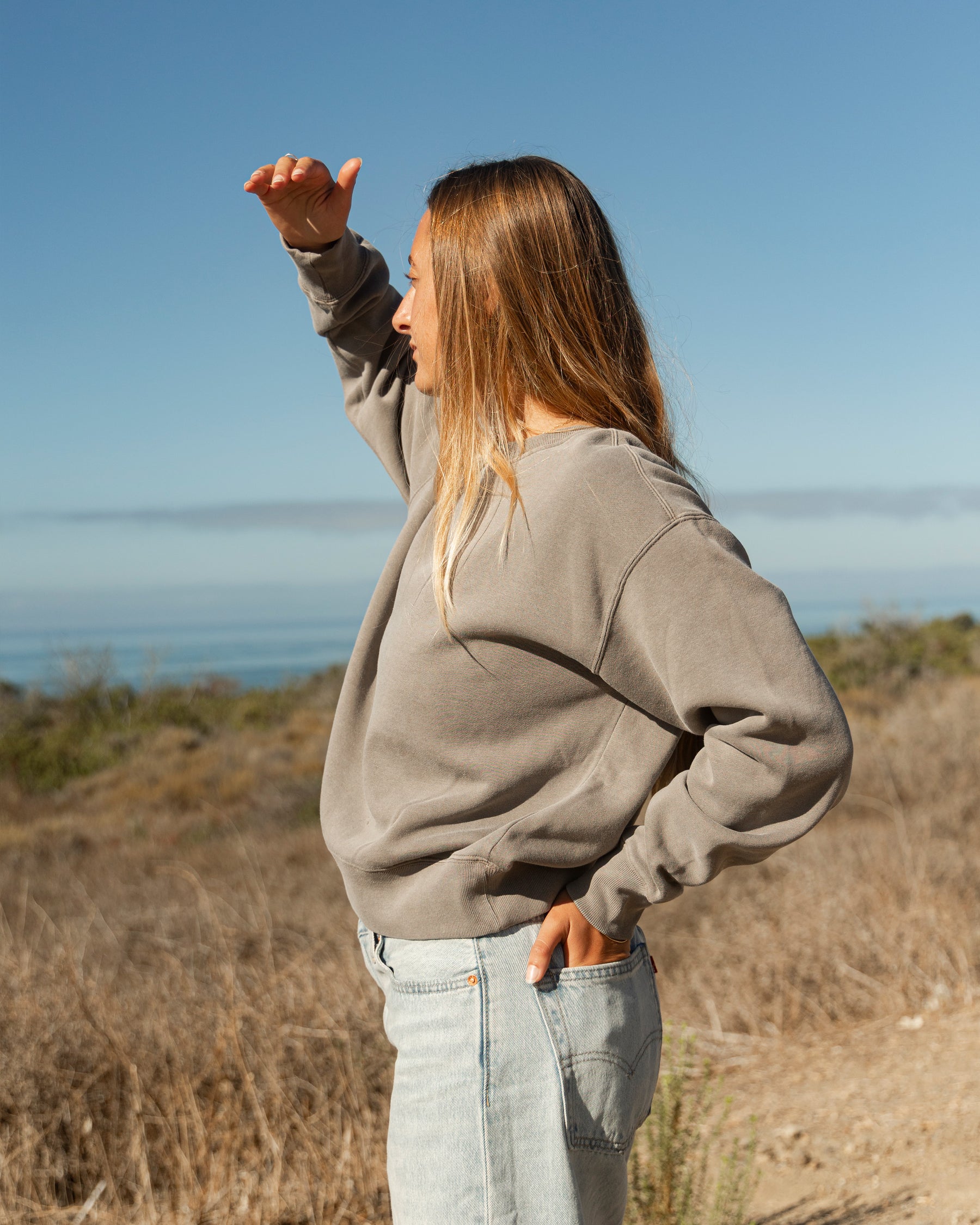 Surf Height - Printed Crew