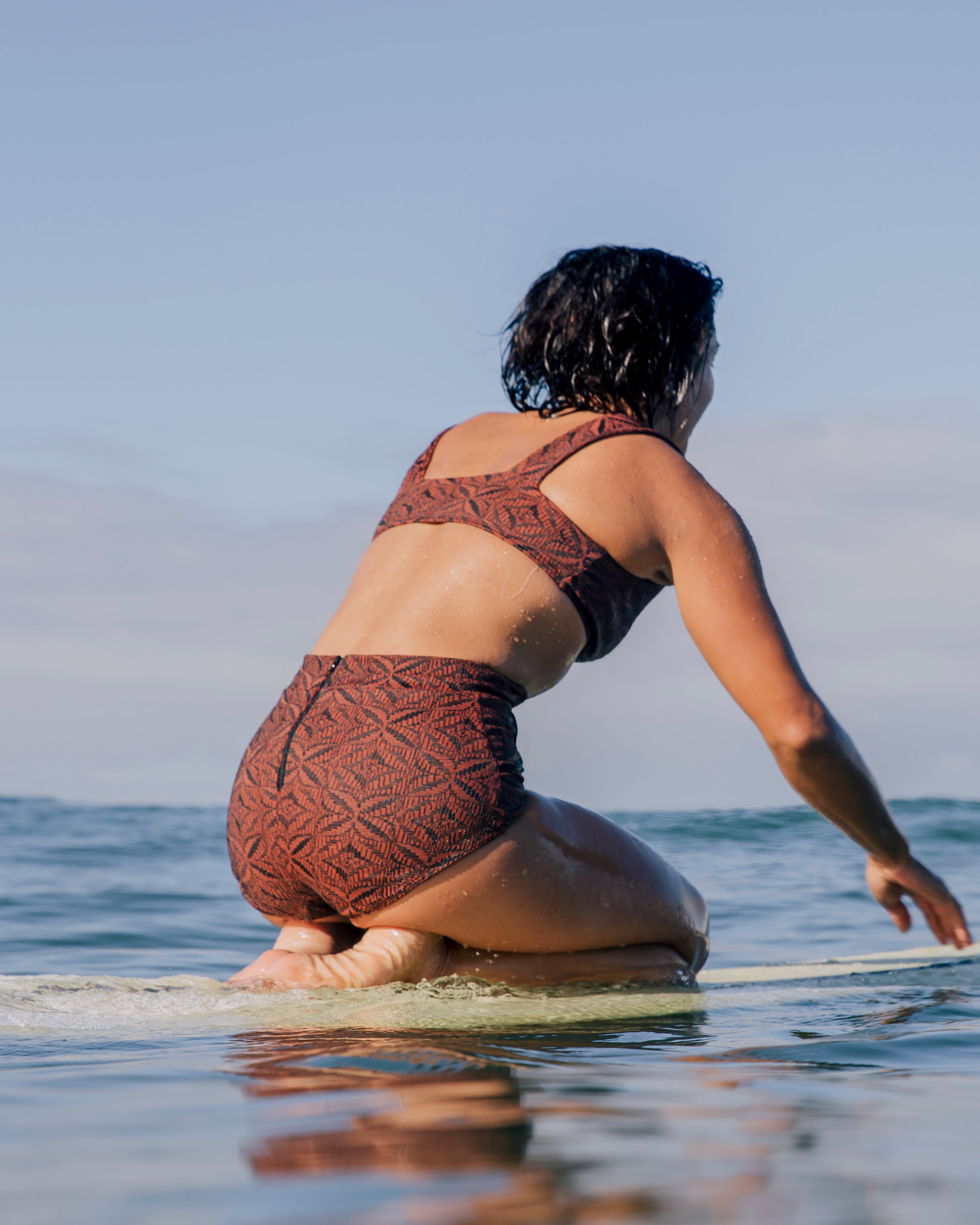 Georgia High Waist Bikini Bottom - Bordeen