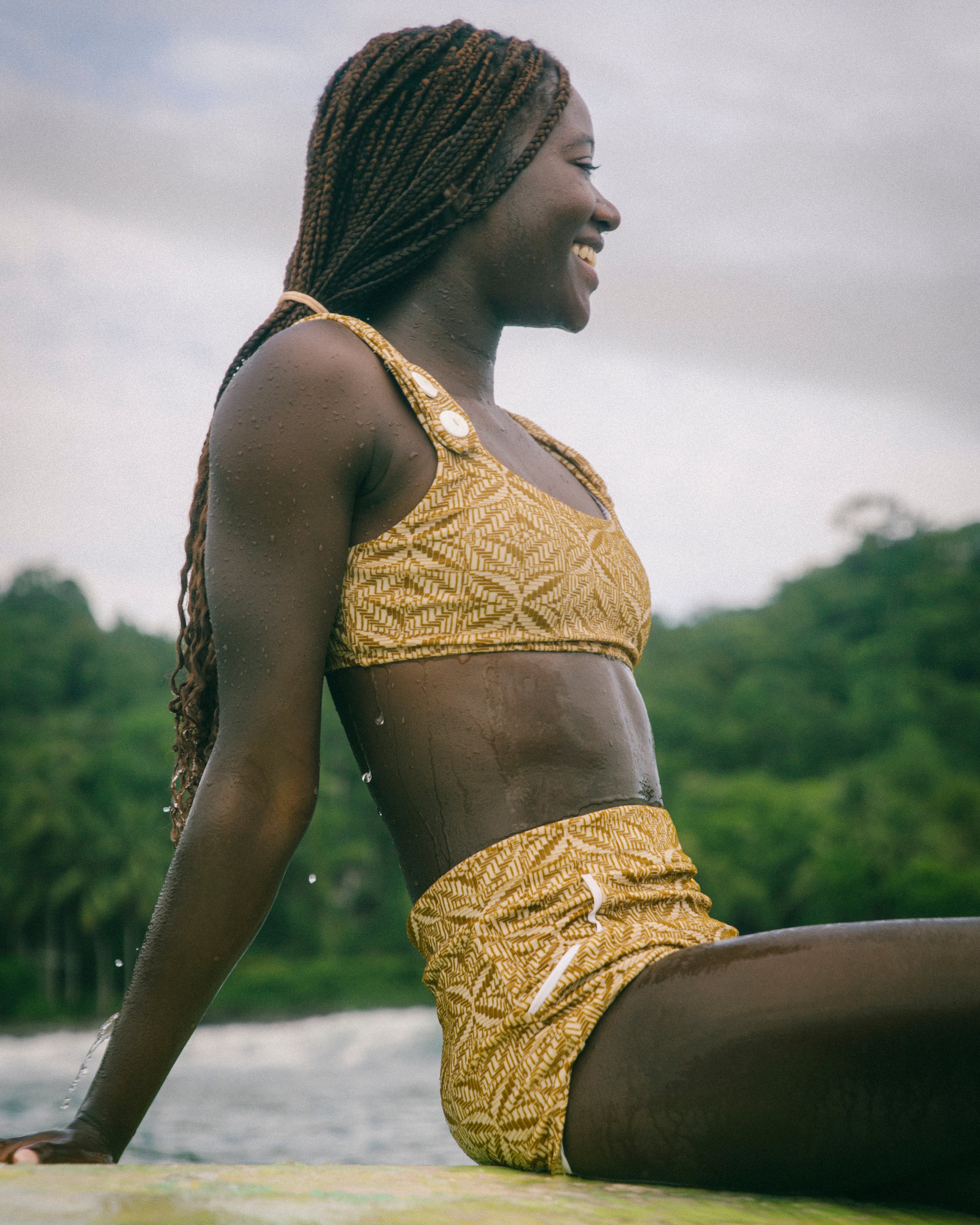 Georgia High Waist Bikini Bottom - Simi