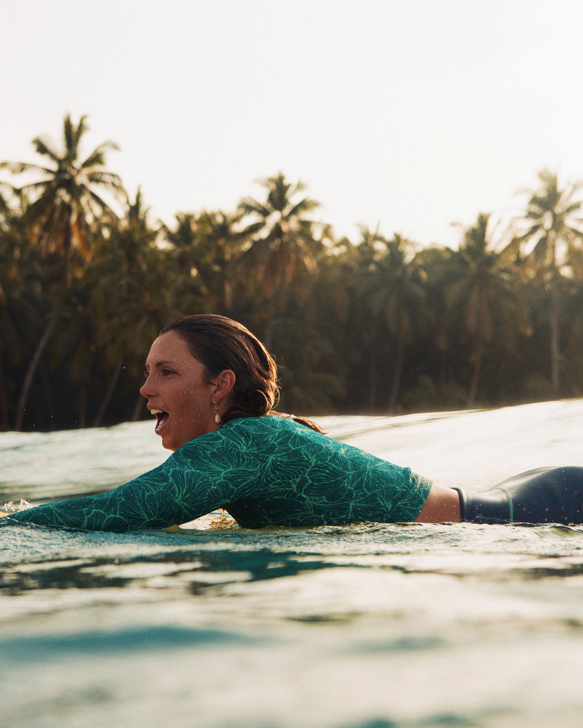 Palomar Crop Top Rashguard - Verdant