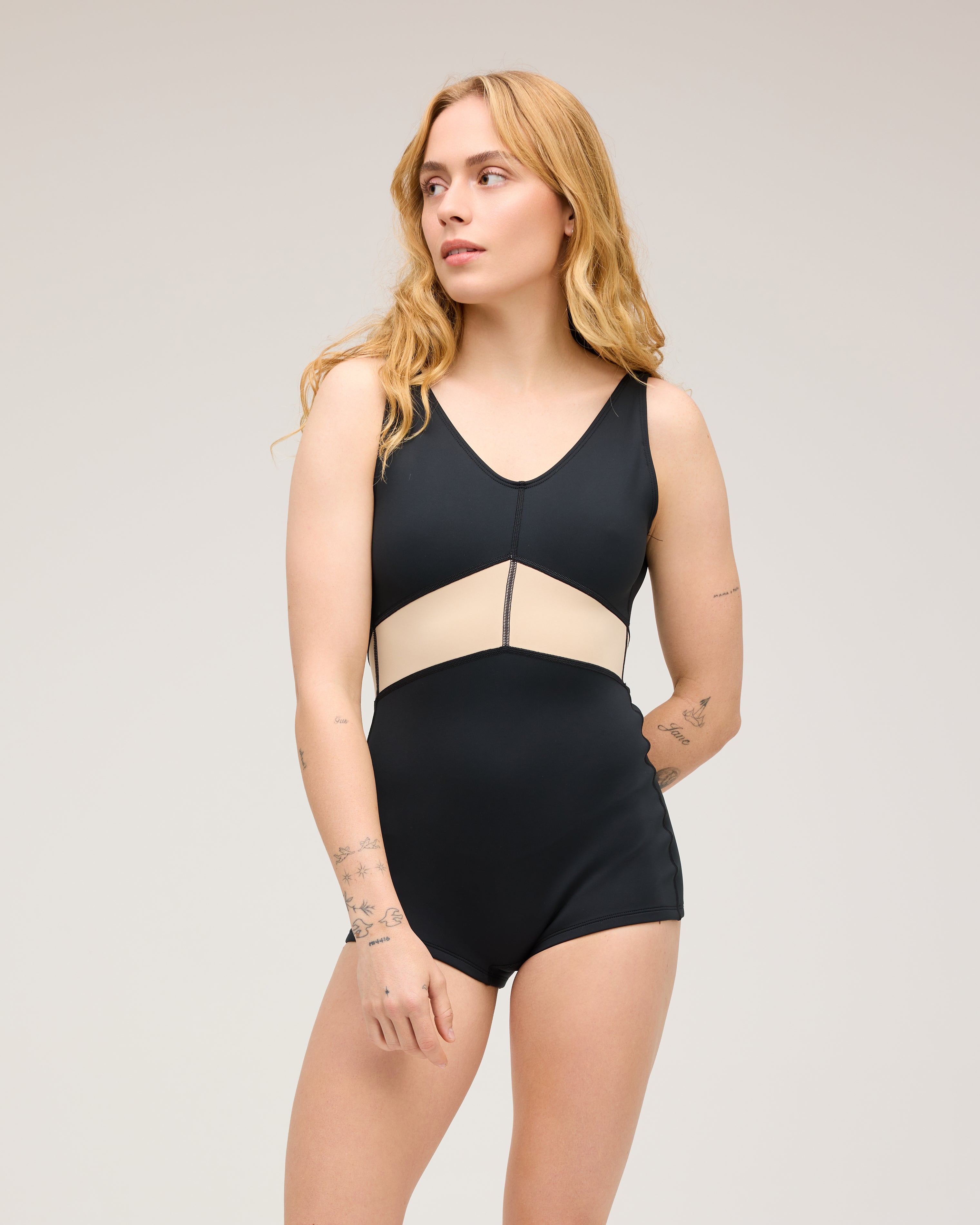 Mia One Piece - Black/Nude (RC-Skin)