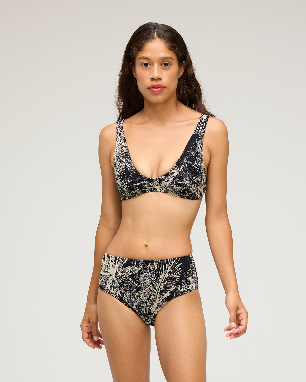 Brasilia High Waist Bikini Bottom - Madeira