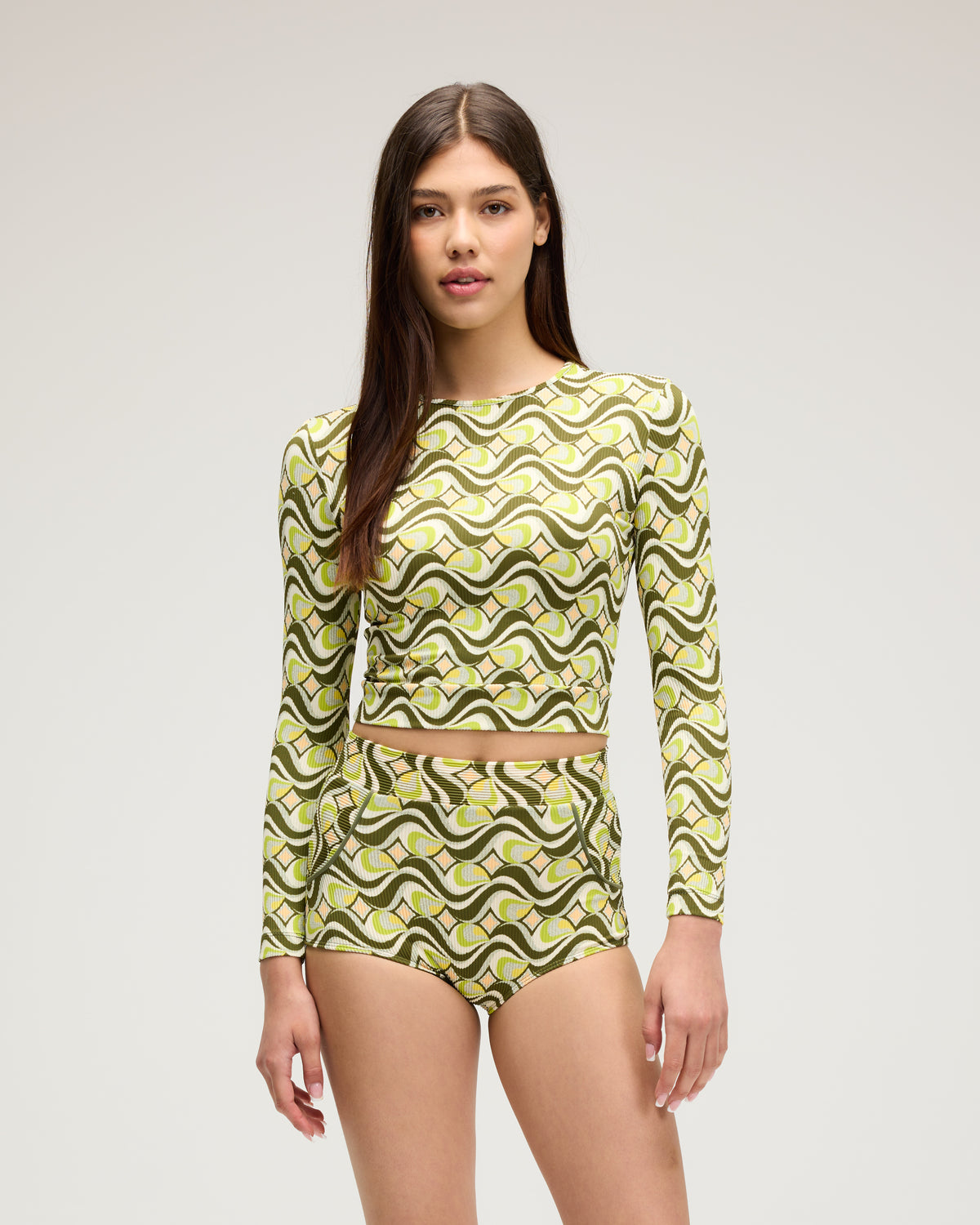 Palomar Crop Top Rashguard - Groove