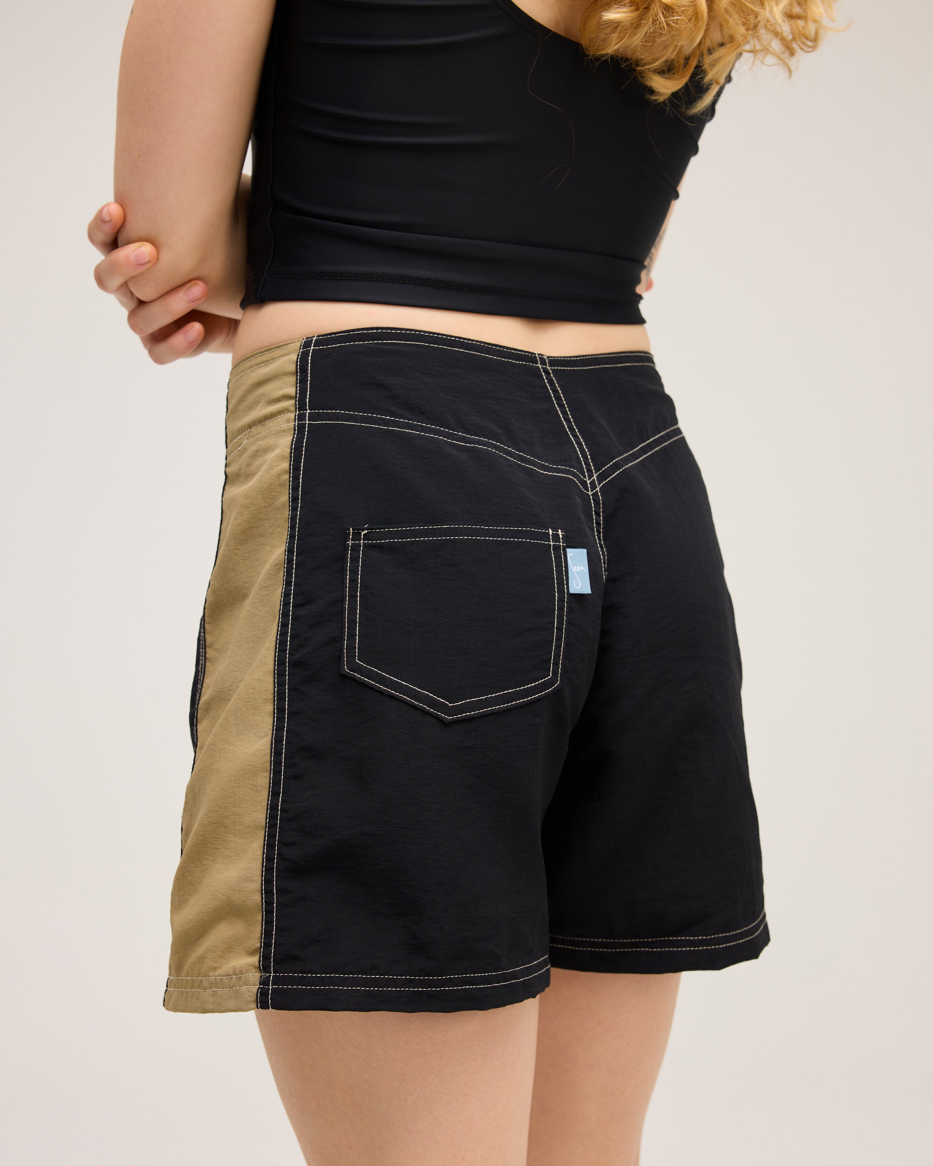 Royale BoardShort - Raven/Khaki