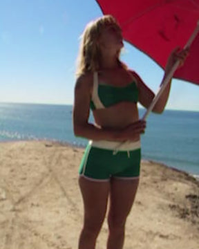 blue green Becca bikini top Nico shorts seea womens swimwear surf clothing bikini video