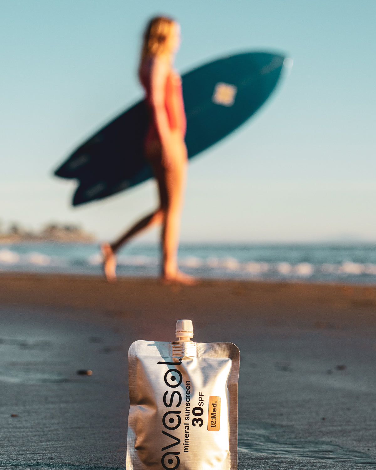 Avasol defense cream pouch SPF 30 mineral sunscreen surf skincare