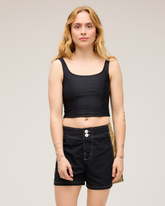 Maisie Swim Tank - Black