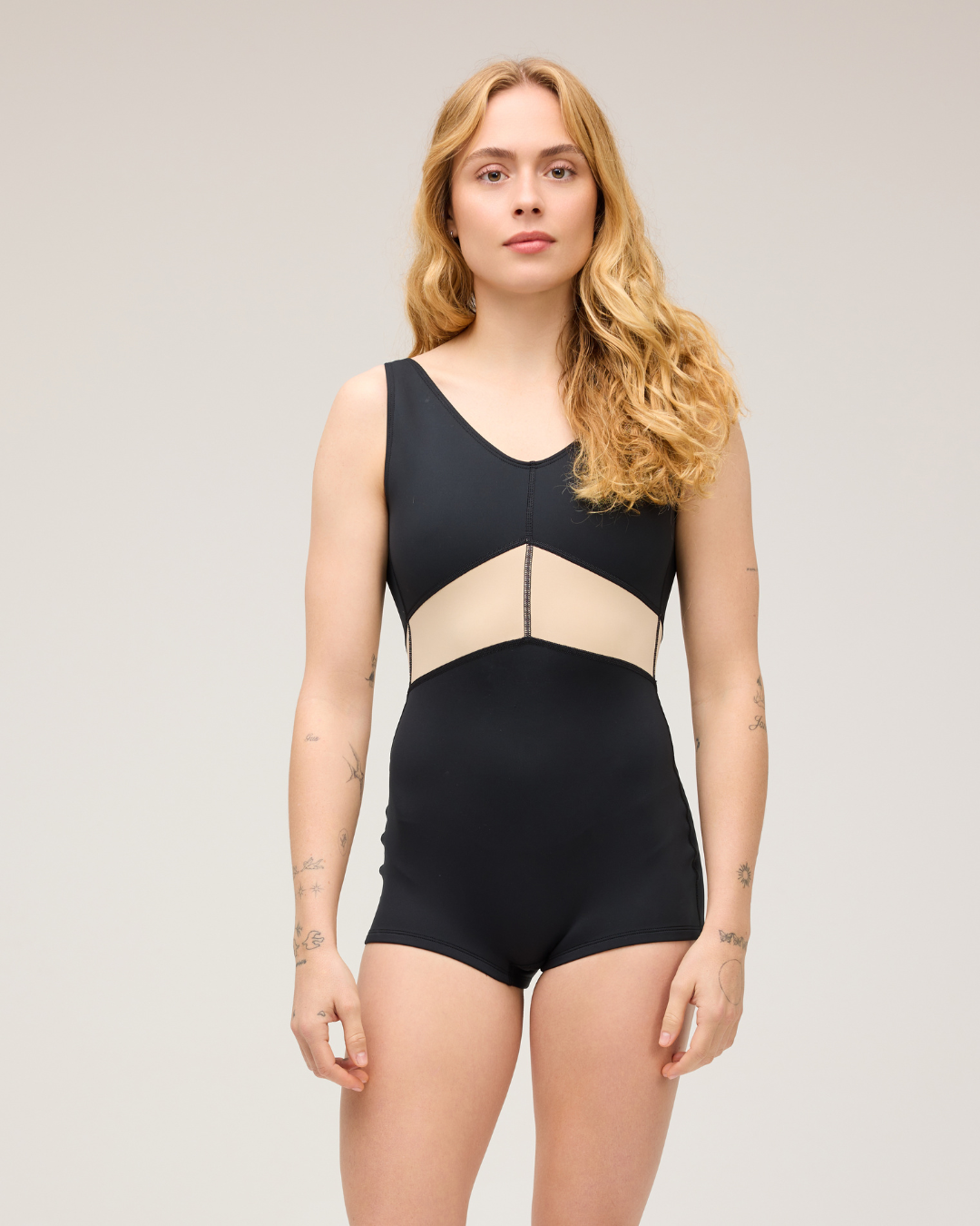 Mia One Piece - Black/Nude (RC-Skin)