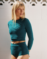 Palomar Crop Top Rashguard - Sunray Reef