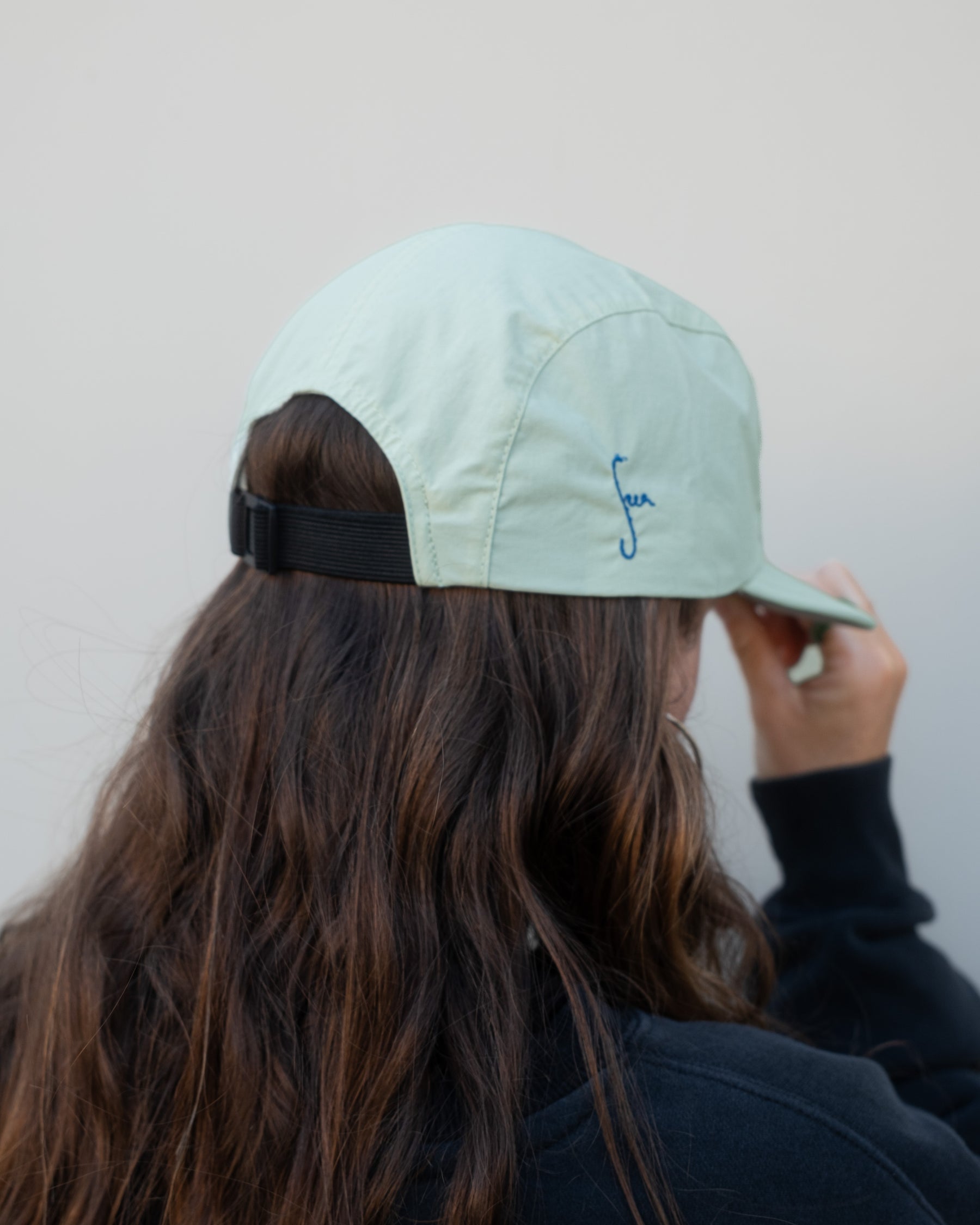 Wave Mark Nylon Cap -Seaglass