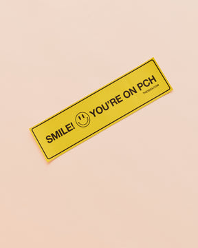 Bumper Sticker - Smile, You're on PCH