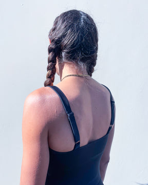 Penelope Bodysuit - Black (Recycled)