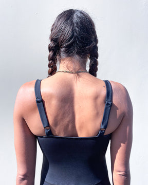Penelope Bodysuit - Black (Recycled)