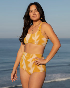 Georgia Bikini Top - Areia Gold