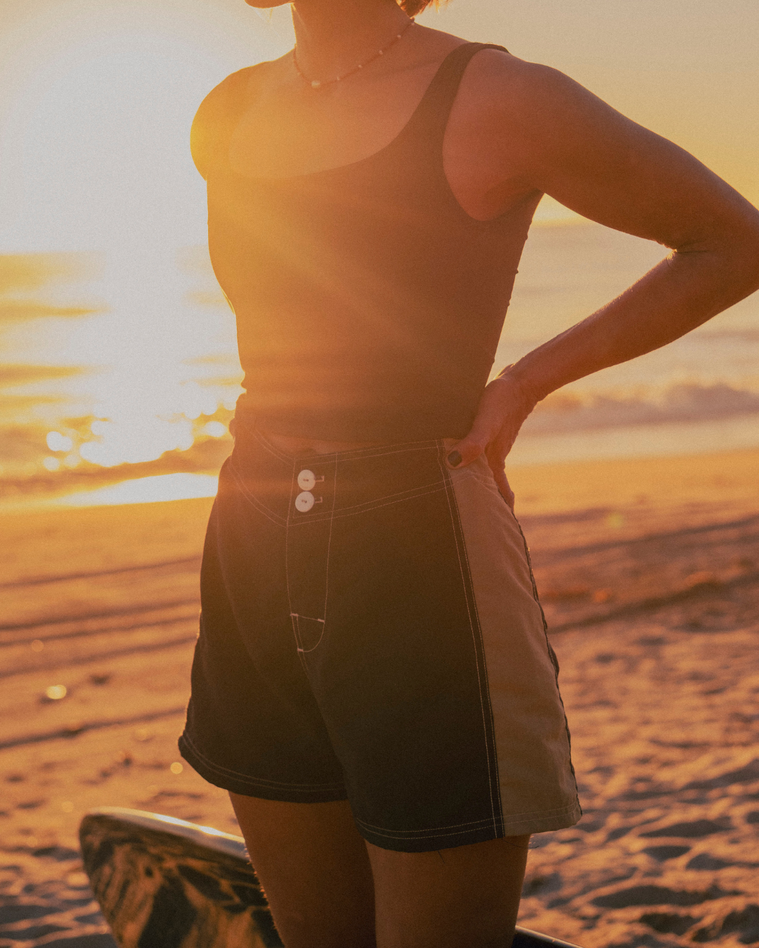 Royale BoardShort - Raven/Khaki