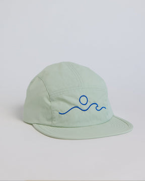 Wave Mark Nylon Cap -Seaglass