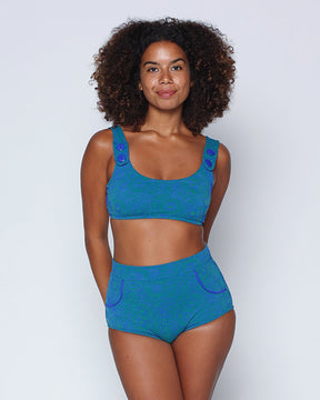 Georgia High Waist Bikini Bottoms - Alga