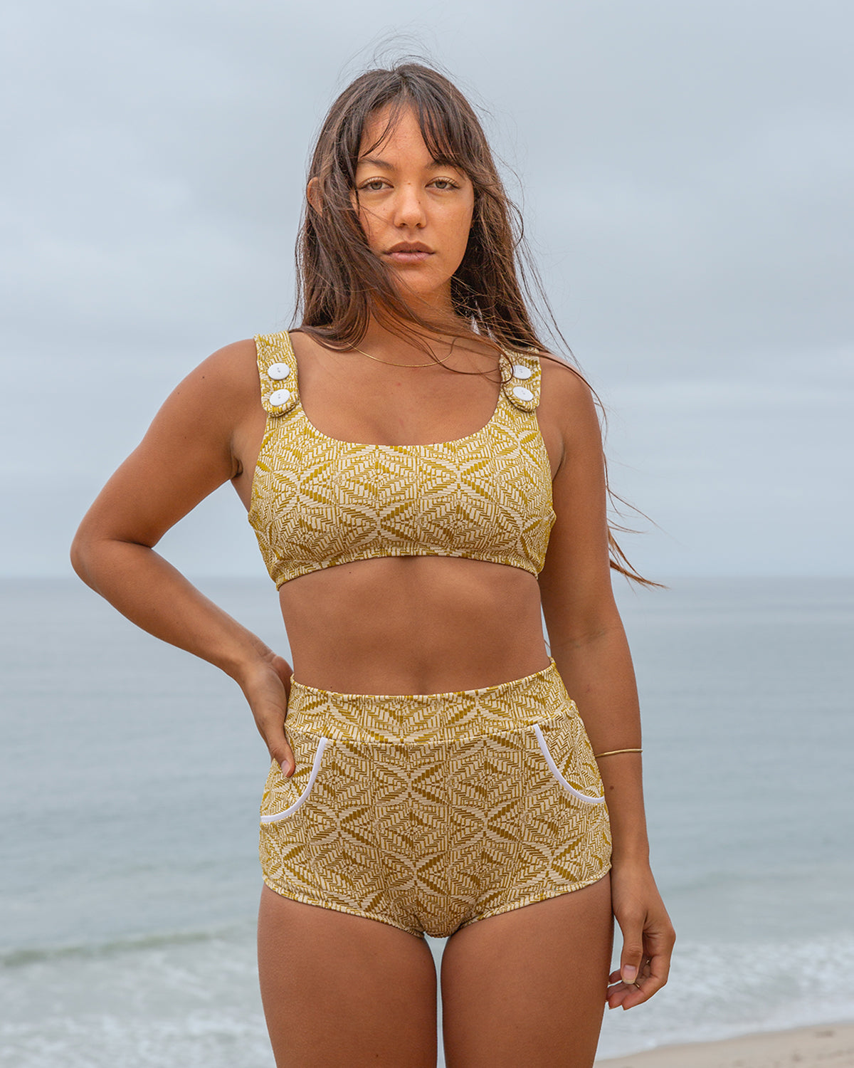 Georgia High Waist Bikini Bottom - Simi