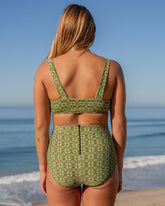 Georgia High Waist Bikini Bottom - Ecuador