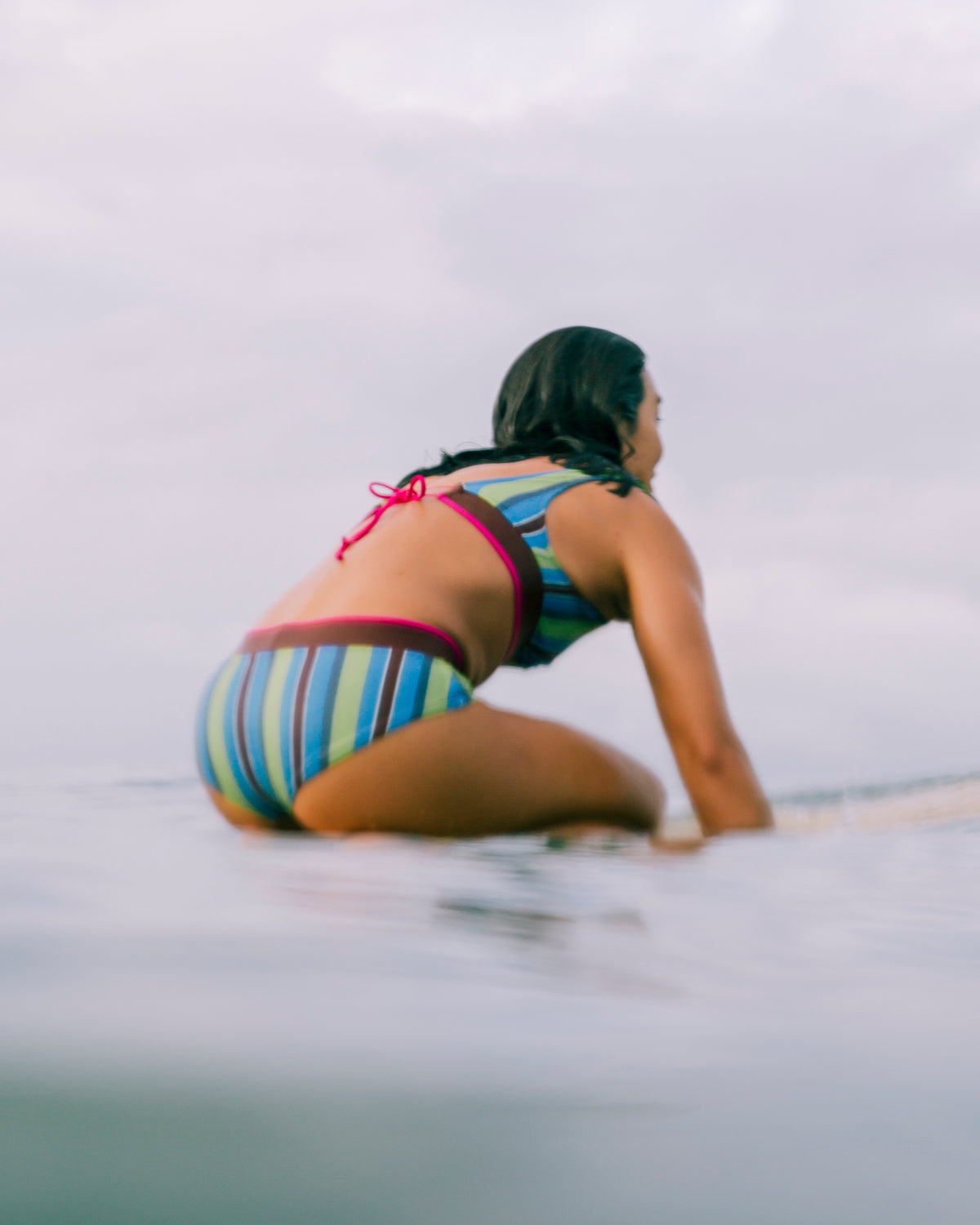 Naya Bikini Bottom - Aqua Stripe