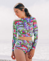 Palomar Crop Top Rashguard - Anis (Boucle)