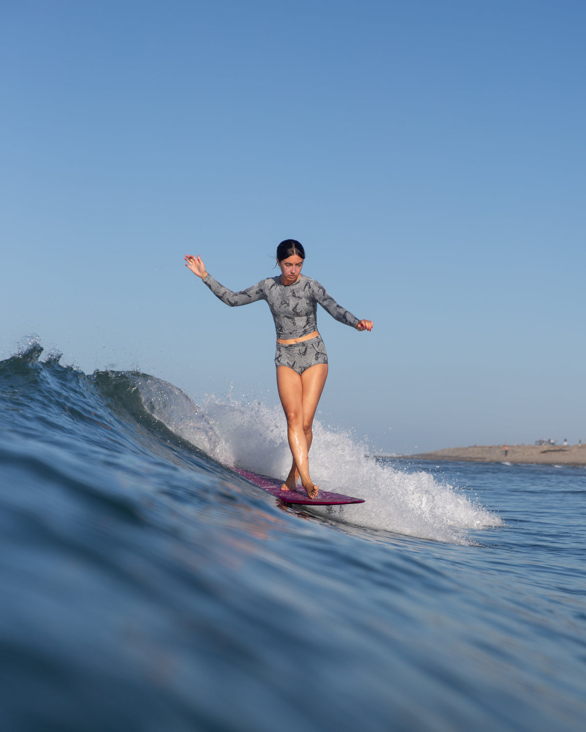 Palomar Crop Top Rashguard - Night Glide
