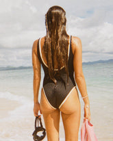 Maxine One Piece - Black Rib