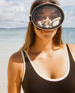 Maxine One Piece - Black Rib