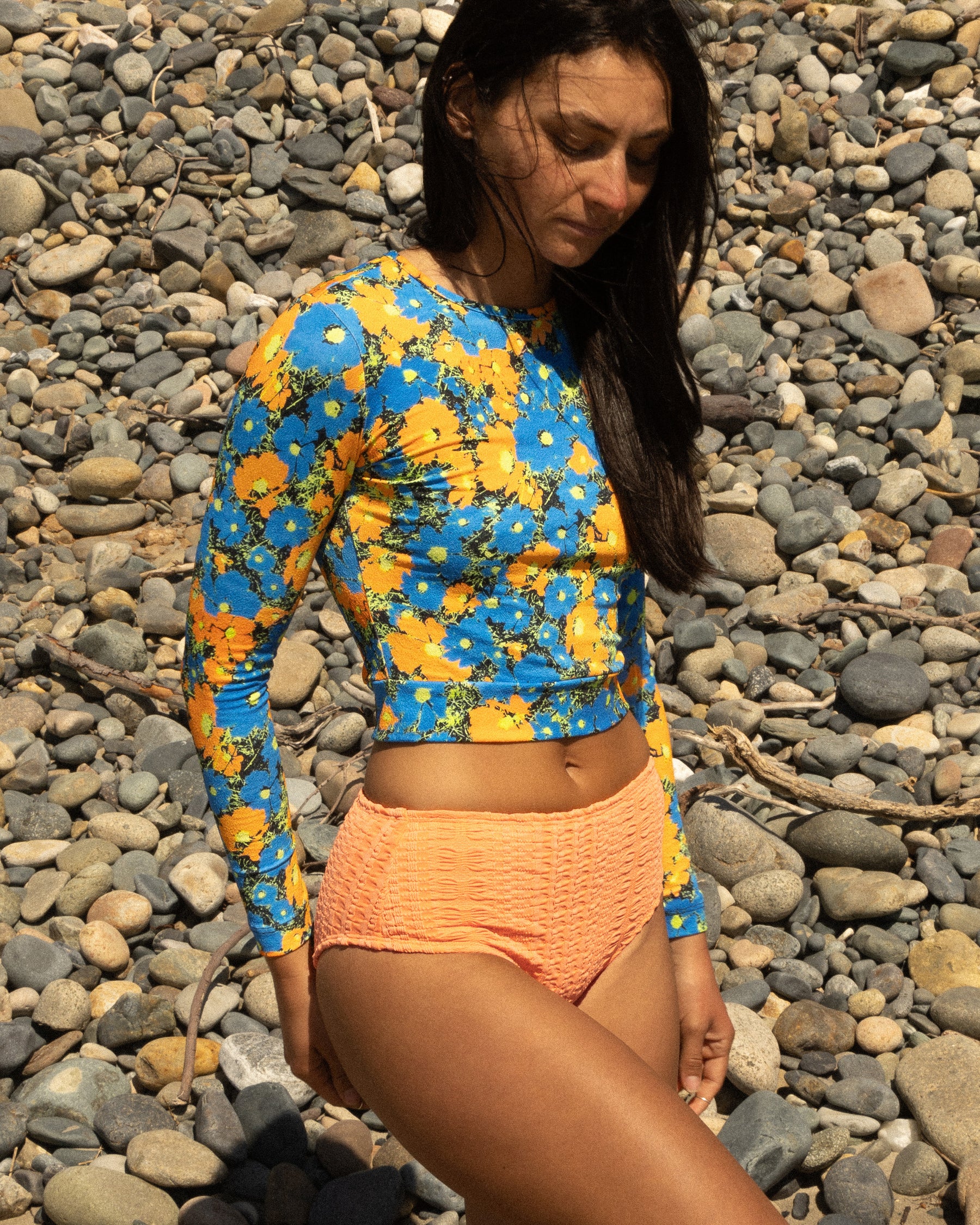 Palomar Crop Top Rashguard - Seabloom
