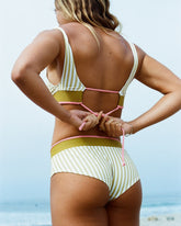Naya Bikini Bottom - Khaki Stripe