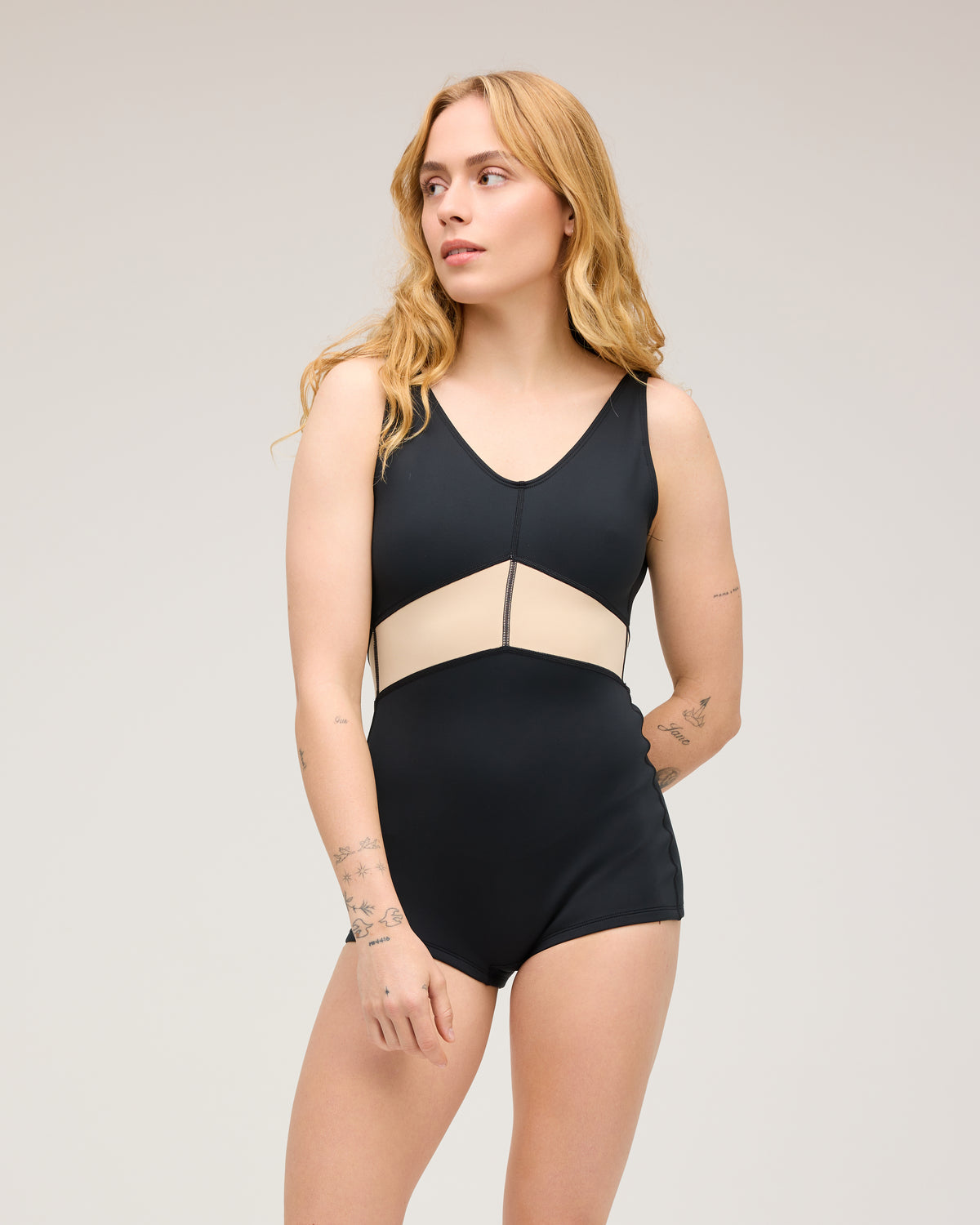 Mia One Piece - Black/Nude (RC-Skin)