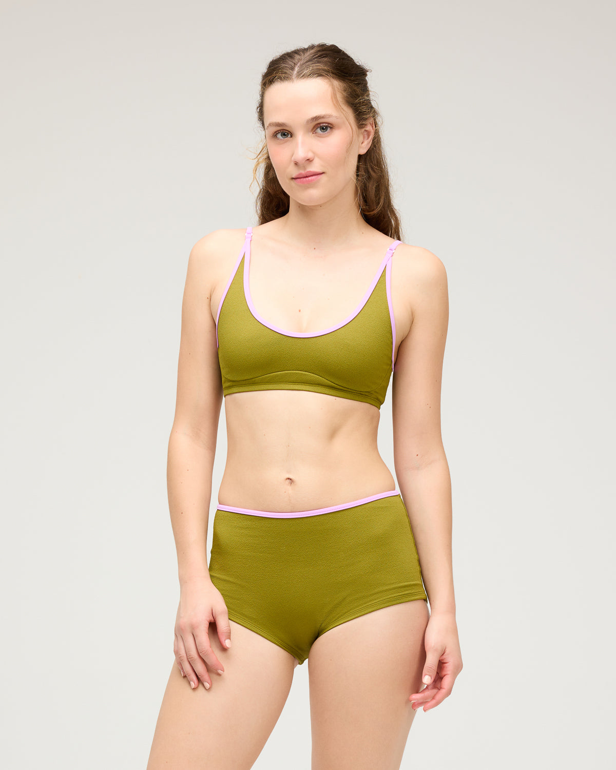 Maggie Bikini Top - Avo (Boucle)