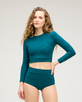 Palomar Crop Top Rashguard - Sunray Reef