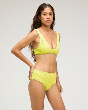 Brasilia Bikini Top - Disco Glow