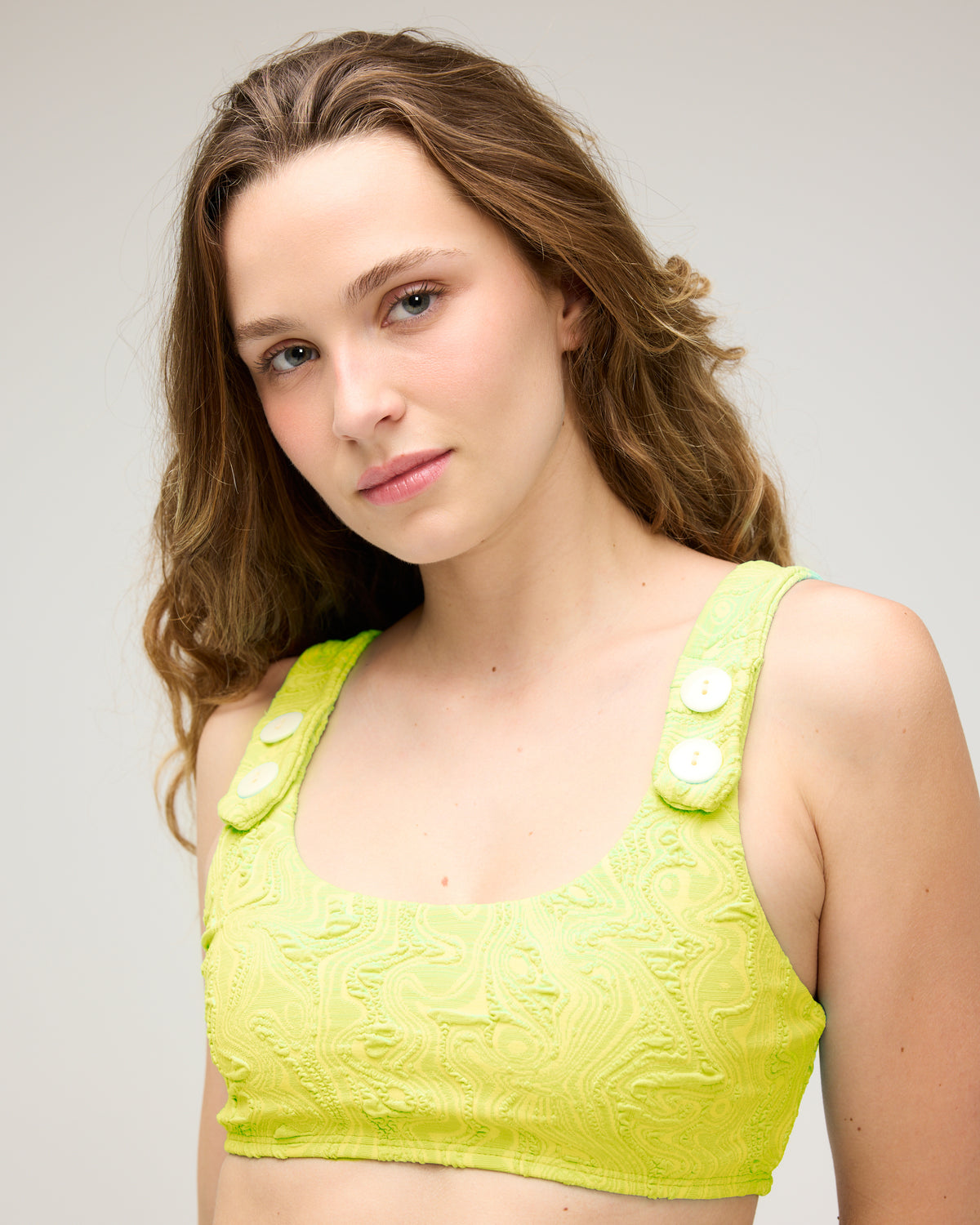 Georgia Bikini Top - Disco Glow