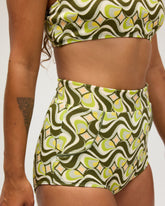 Georgia High Waist Bikini Bottom - Groove