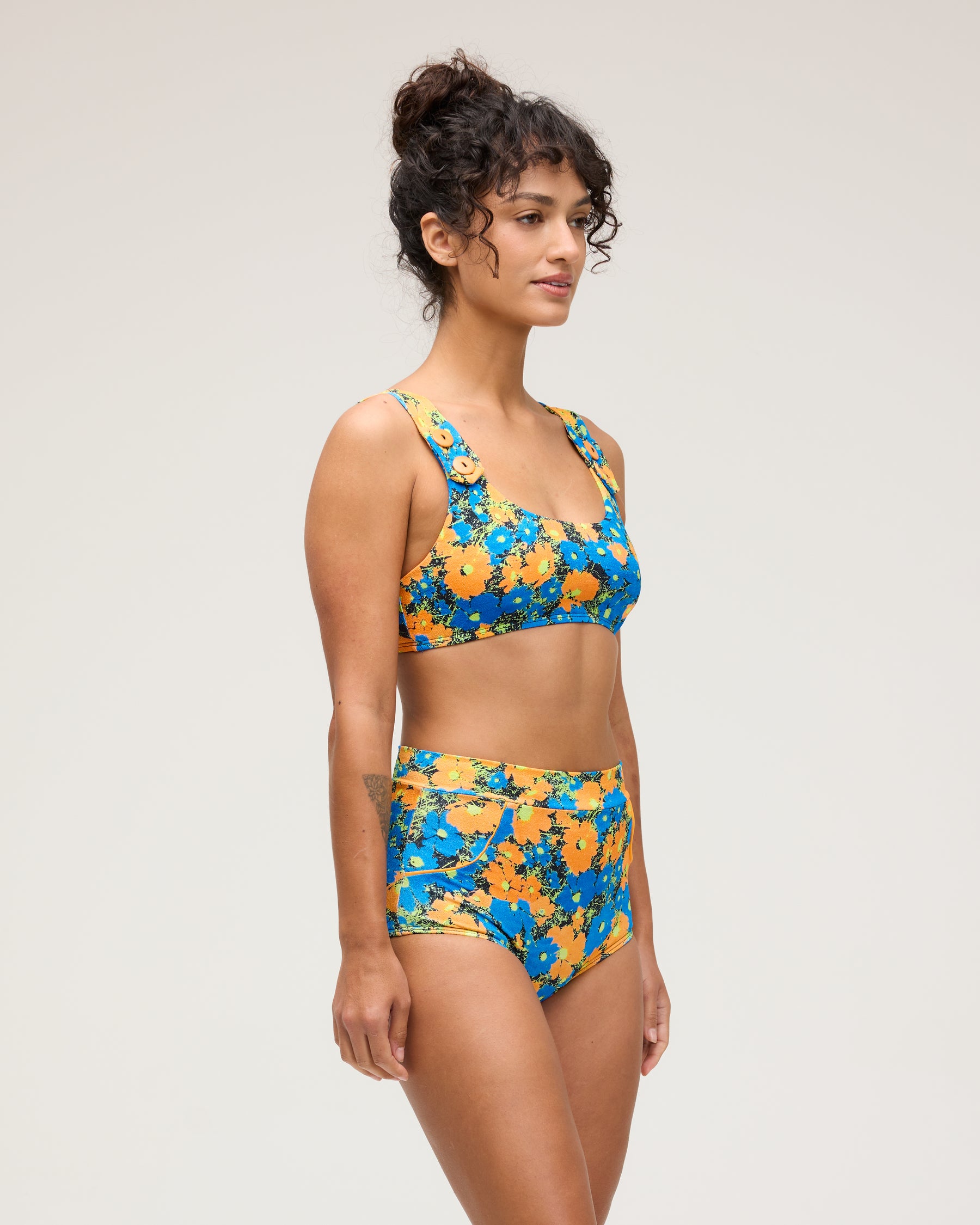 Georgia High Waist Bikini Bottom - Seabloom