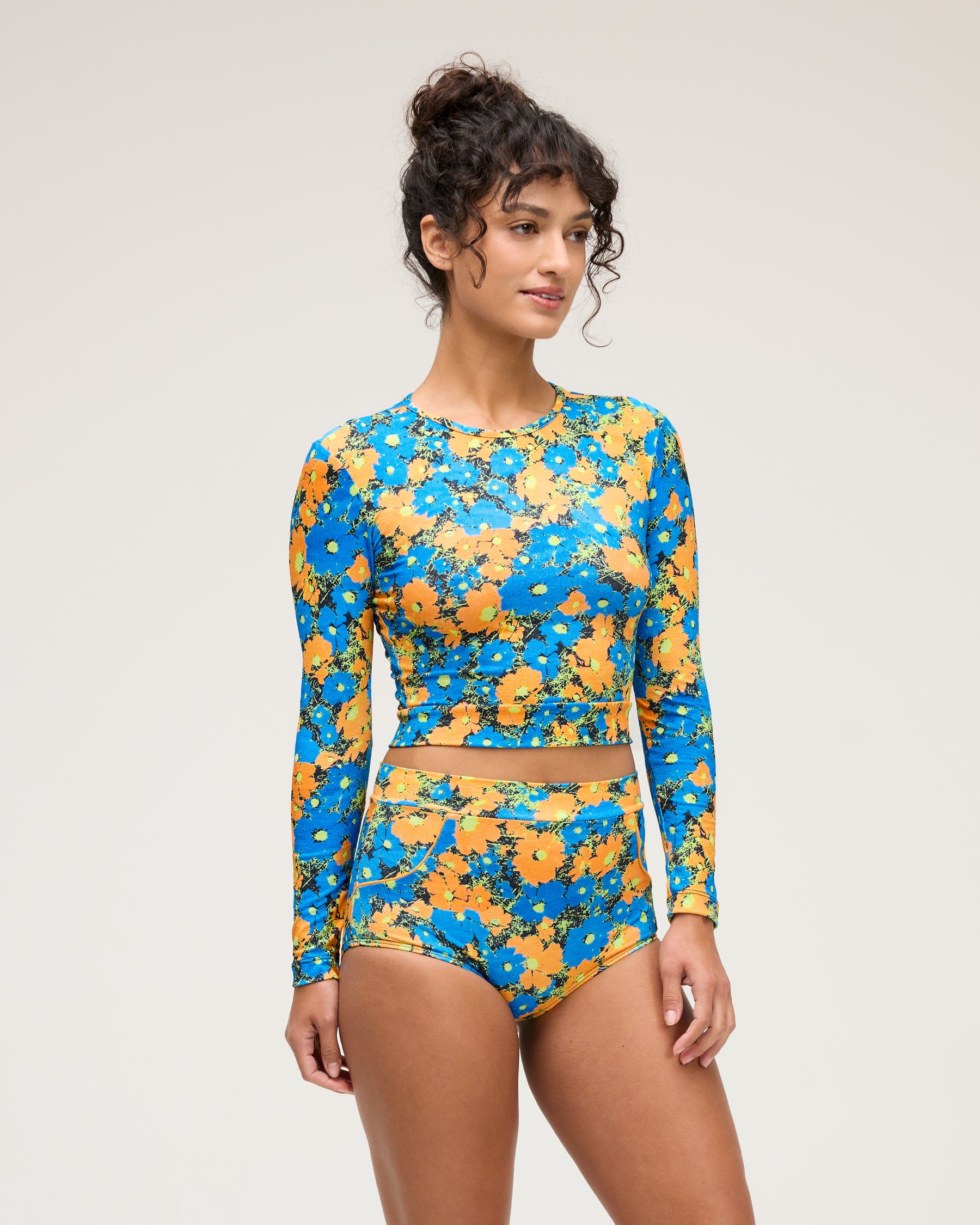 Palomar Crop Top Rashguard - Seabloom