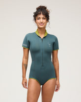 Wanda Reversible Suit - Emerald Seas/Sunflower