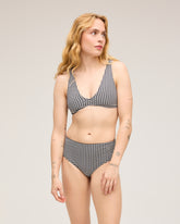 Brasilia High Waist Bikini Bottom - Black Dora