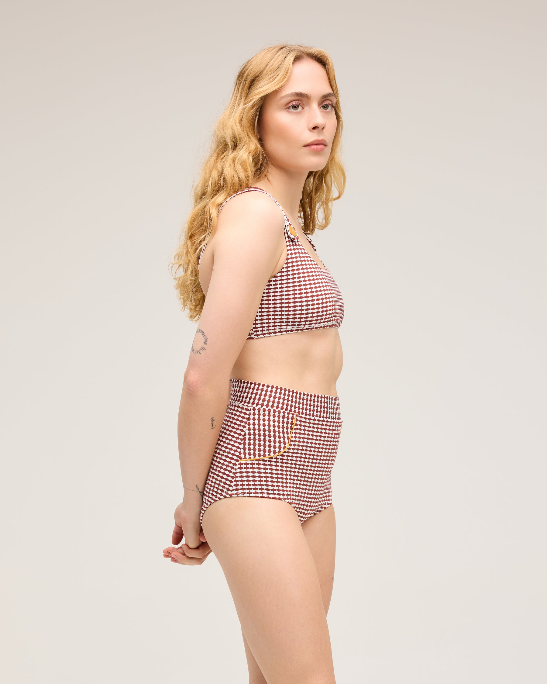 Georgia High Waist Bikini Bottom - Coco Dora