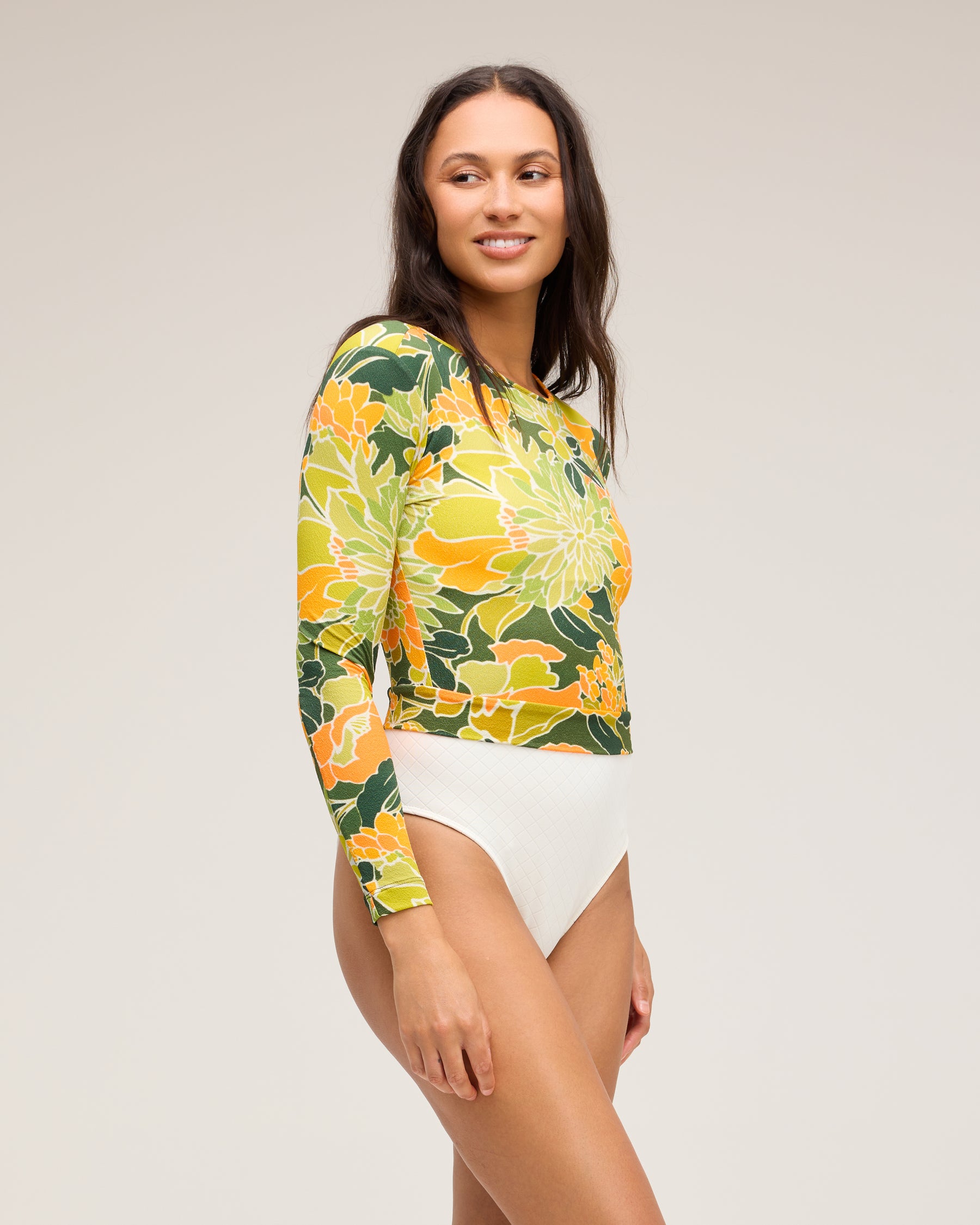 Palomar Crop Top Rashguard - Zest