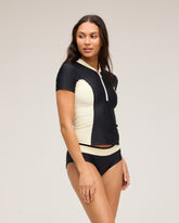 Reina Surf Top - Black Ivory