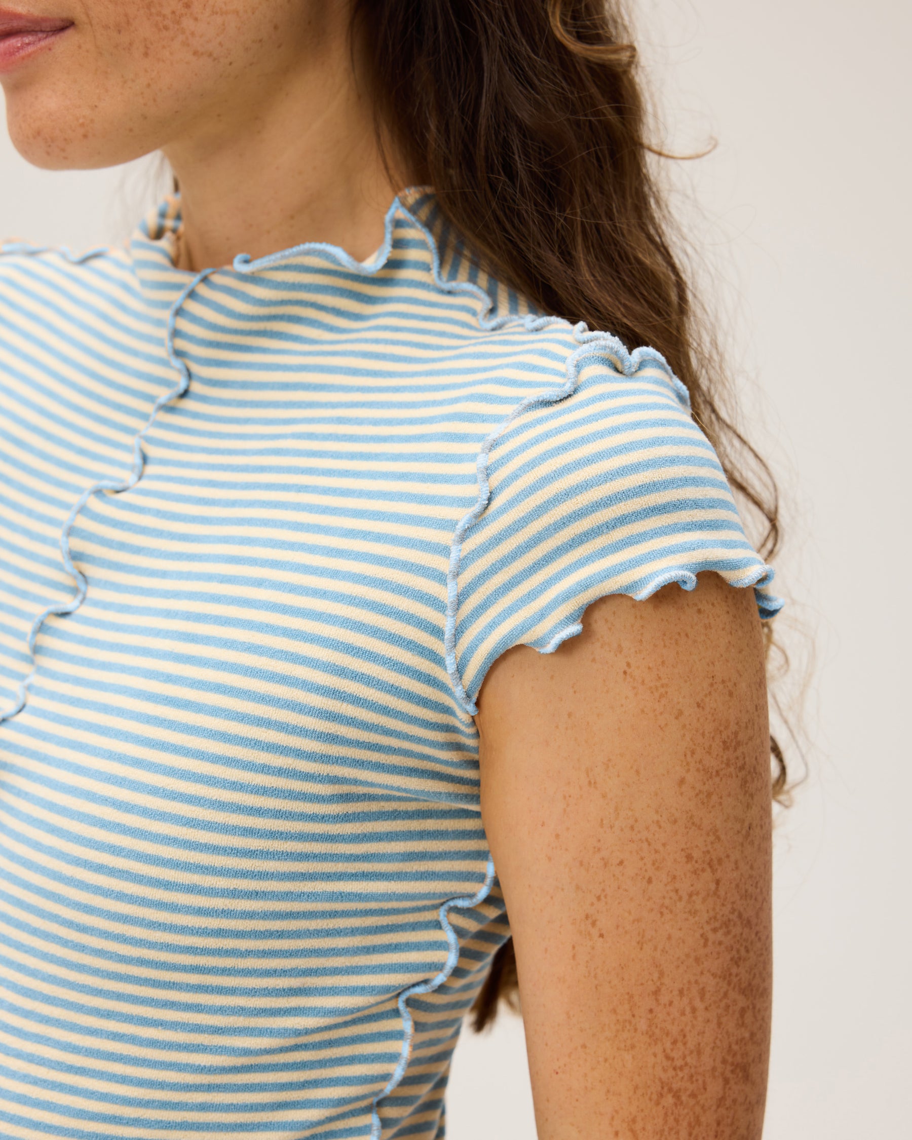 Leo Top - Sunsky Stripe