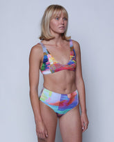 Brasilia High Waist Bikini Bottom - Wavelength