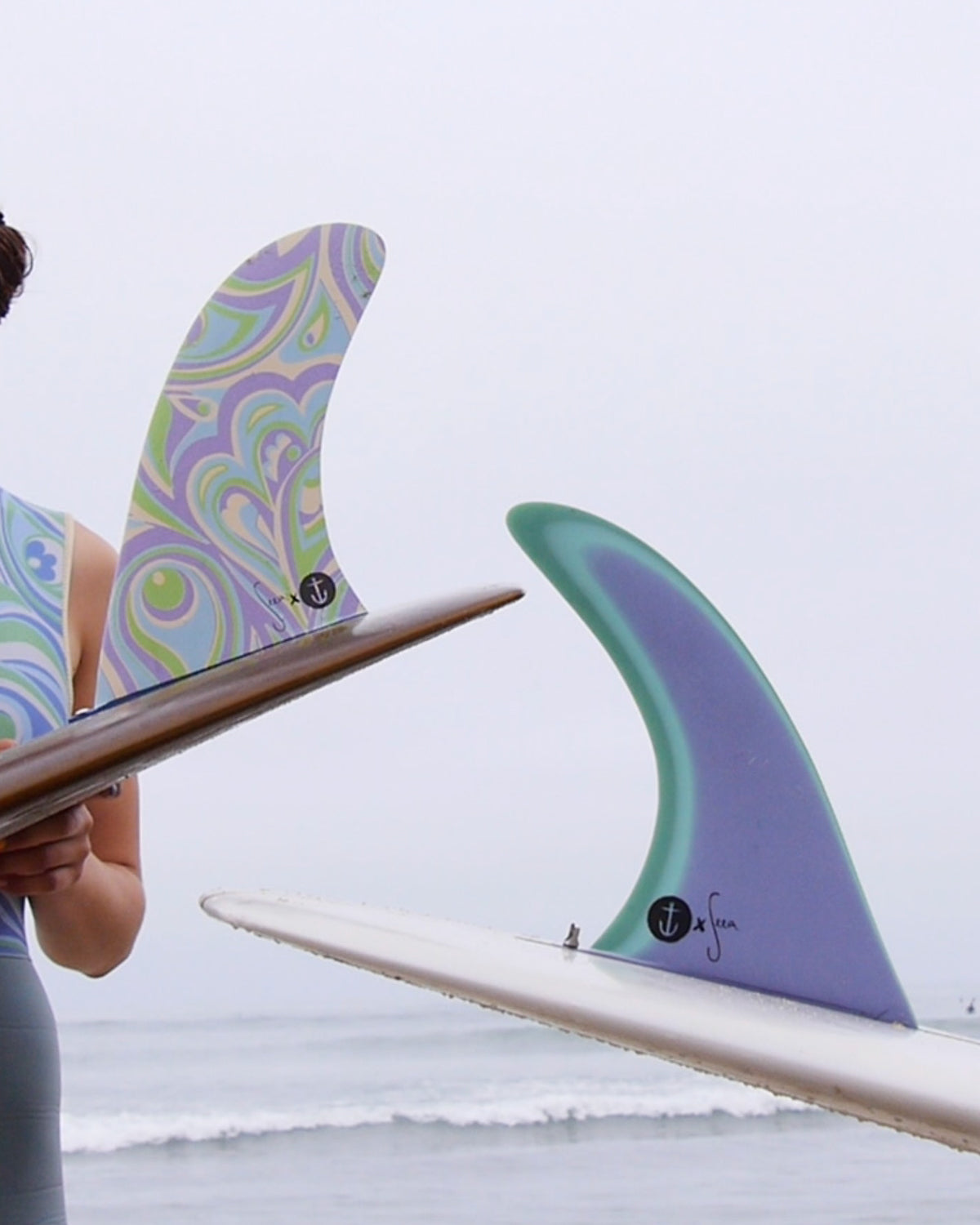 Ailerons longboard et dérives single captain Fin Co Ailerons longboard et dérives single captain Fin Co