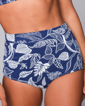 Georgia High Waist Bikini Bottom - Gaia